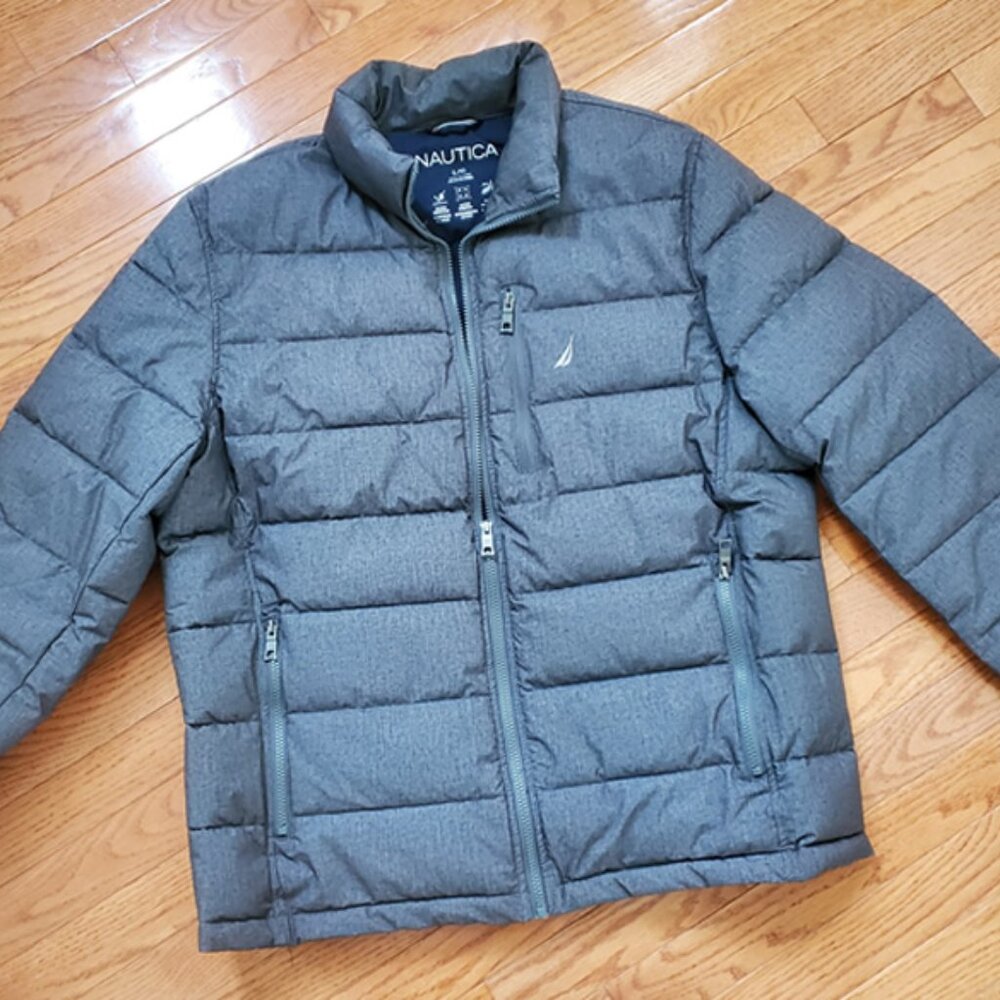 Nautica Men's Puffer Performance Jacket - Water Resistant - L Size – Like New